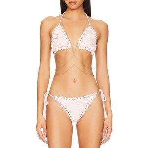 petit moments Lightning Body Chain in Gold One Size New Womens